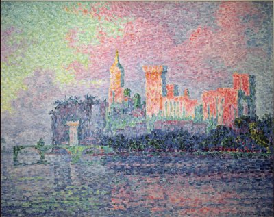 Il castello dei papi ad Avignone - 1900 da Paul Signac
