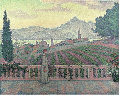 Donna sulla terrazza, 1898 da Paul Signac