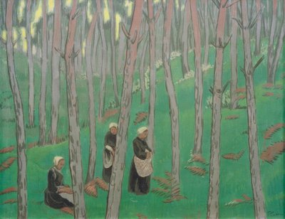 Raccoglitori di funghi nel bosco da Paul Sérusier