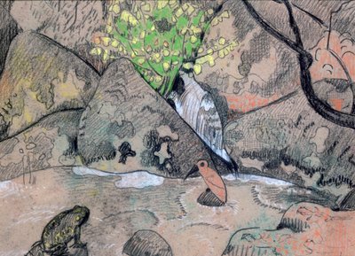 Paesaggio con un uccello e un rospo, c. 1883-1927 da Paul Sérusier