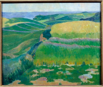 Les bles sont verts au Pouldu da Paul Sérusier