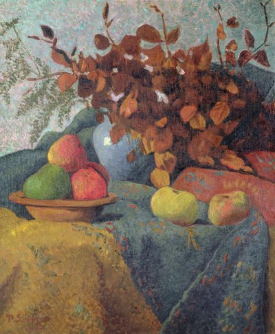 Natura morta di mele e foglie autunnali, 1910 da Paul Sérusier