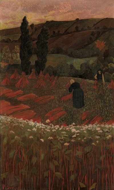 Il raccolto di grano saraceno da Paul Sérusier