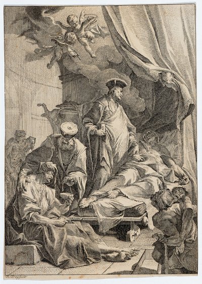 I santi Cosma e Damiano che curano i malati da Paul Troger