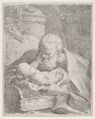 San Giuseppe con il Bambino Gesù da Paul Troger