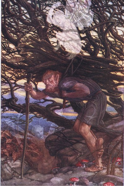Eppure devo maledire, illustrazione da La Tempesta, 1908 da Paul Vincent Woodroffe
