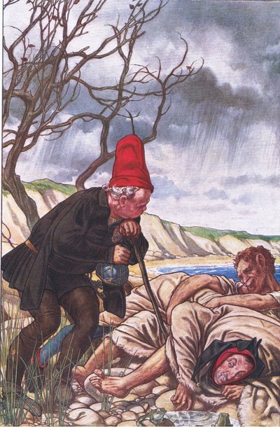 Quattro gambe e due voci: Un mostro molto delicato!, illustrazione da La Tempesta, 1908 da Paul Vincent Woodroffe