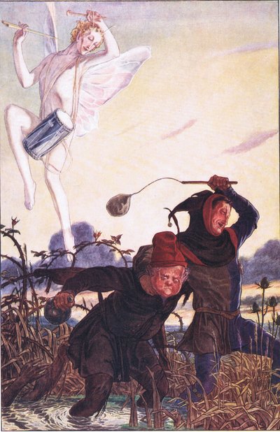 Guida mostro, seguiremo. Vorrei poter vedere Taboreri: Lo mette su, illustrazione da La Tempesta, 1908 da Paul Vincent Woodroffe
