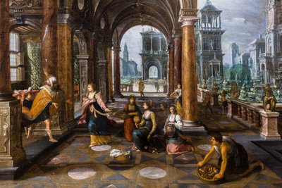 Salomone accoglie la Regina di Saba nel suo palazzo da Paul Vredeman de Vries