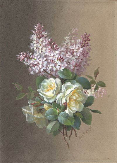 Fiori: Rose e Lillà, fine XIX-inizio XX secolo da Paul de Longpré