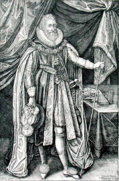 Ludovico Stuart, duca di Richmond e Lennox (1574-1624), inciso da Joannes Barra (1581-1634) da William Walcutt