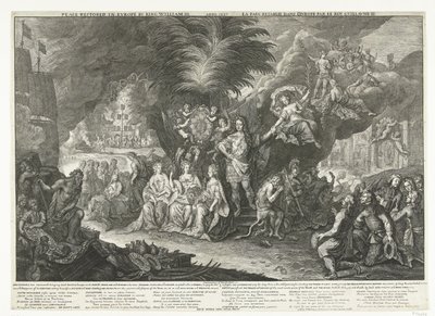 Allegoria su re Guglielmo III come portatore di pace in Europa, 1697 da Paul van Somer (II)