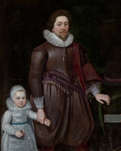 William, Lord Cavendish, poi Secondo Conte di Devonshire (1591-1628), e suo figlio da Paul van Somer