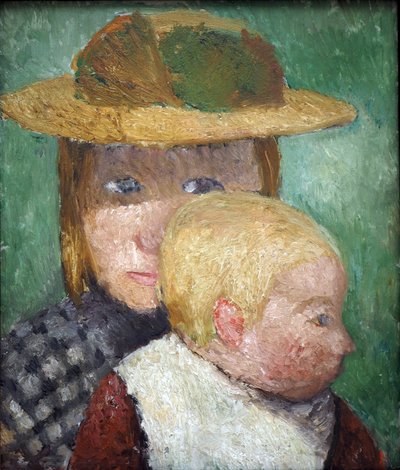 Bambini al sole, 1903 circa (tempera su cartone) da Paula Modersohn-Becker