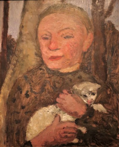 1904 Modersohn-Becker Ragazza con agnello da Paula Modersohn Becker