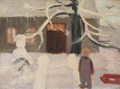 Ragazzo nella neve da Paula Modersohn Becker
