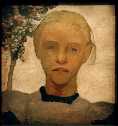 Testa di ragazza da Paula Modersohn Becker