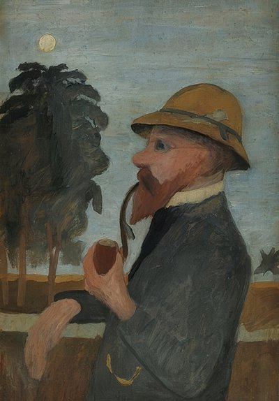 Otto Modersohn con pipa da Paula Modersohn Becker