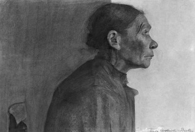 Ritratto di una contadina, 1898-99 da Paula Modersohn Becker