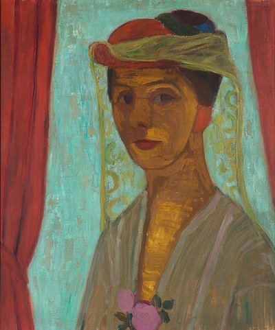 Autoritratto con cappello e velo da Paula Modersohn Becker