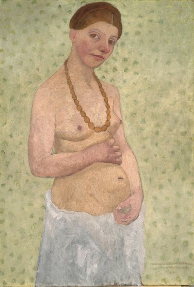 Autoritratto al sesto anniversario di matrimonio, 1906 da Paula Modersohn Becker