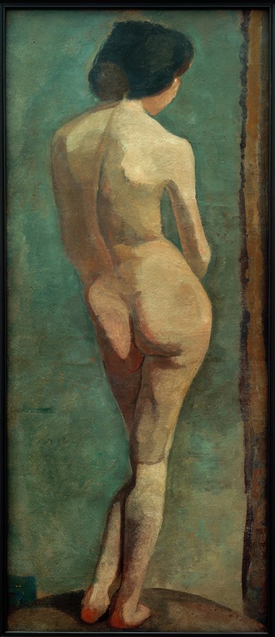 Nudo femminile di schiena in piedi da Paula Modersohn Becker