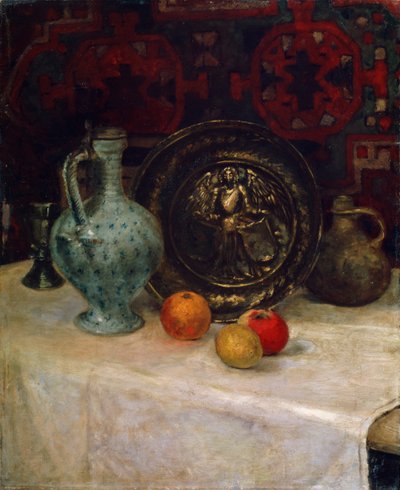Natura morta con piatto di ottone da Paula Modersohn Becker