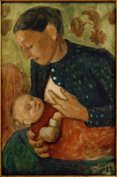Madre che allatta da Paula Modersohn Becker