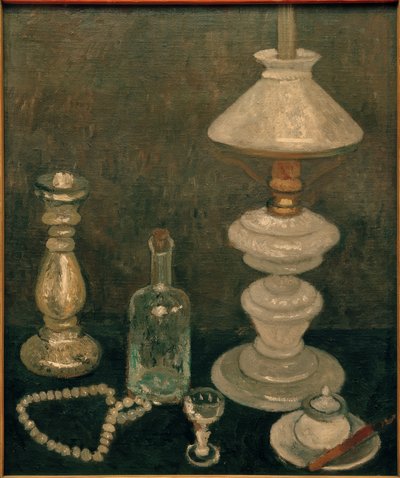 Natura morta con lampada di vetro da Paula Modersohn Becker