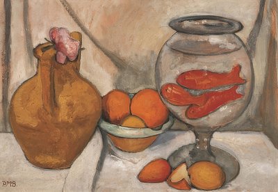 Natura morta con boccia per pesci rossi da Paula Modersohn Becker