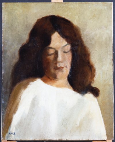 Giovane donna con i capelli sciolti, c.1897 da Paula Modersohn Becker