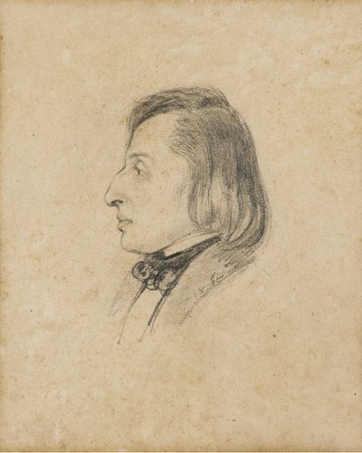 Ritratto di Frédéric Chopin da Pauline Viardot García
