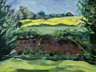 Campi di campagna dai colori vivaci da Pauline Wegman | Key and Sea Creative
