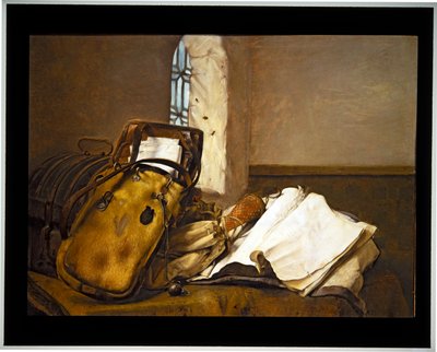 Borsa da Viaggio e Documenti su un Tavolo da Paulus Bor