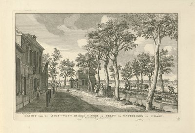 Veduta della Zuidwest-Binnensingel (Zuidwal) a L