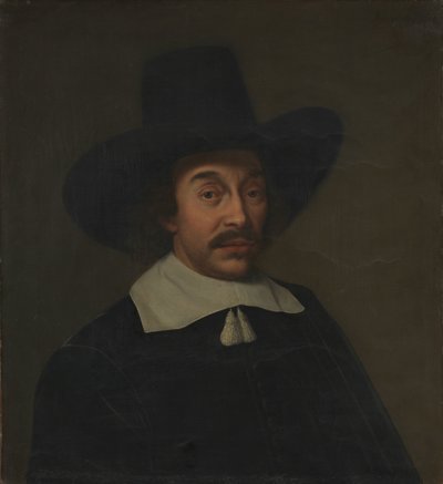 Ritratto di un uomo, forse Jan de Hooghe (1608-1682) da Paulus Hennekyn