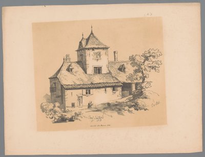 Veduta di una villa a Ixelles da Paulus Lauters