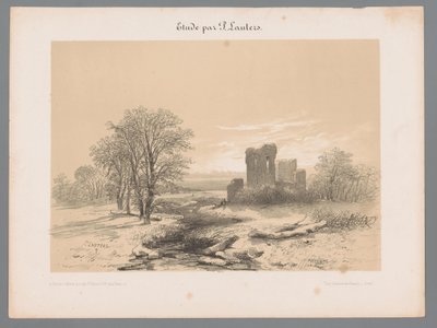 Paesaggio con rovina da Paulus Lauters