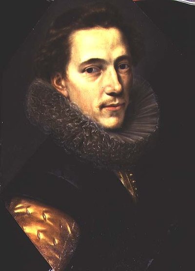Ritratto di un uomo con un collare da Paulus Moreelse