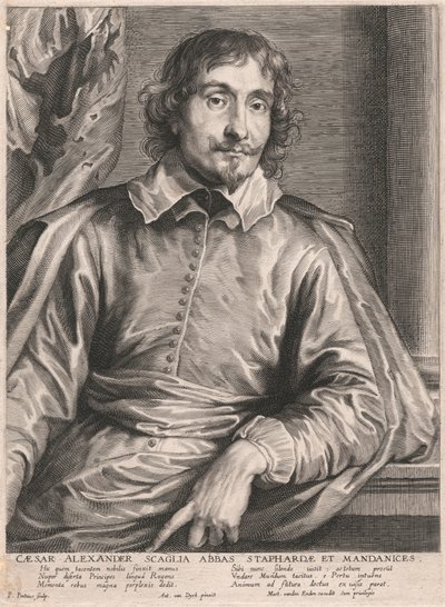 Cesare Alessandro Scaglia Abbas Staphardæ et Mandanices da Paulus Pontius