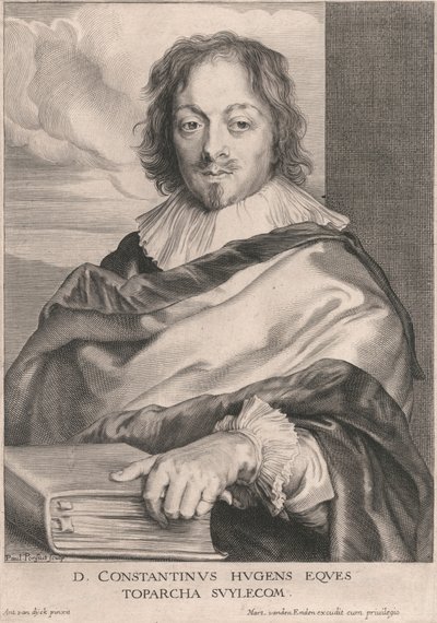 D. Constantinus Hugens Eques, Toparcha Suylecom da Paulus Pontius