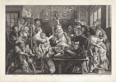 Il re beve (Epifania) da Paulus Pontius