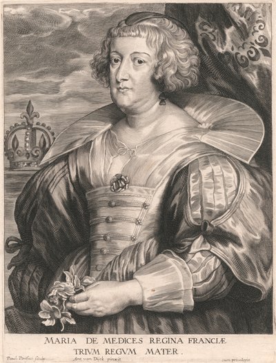 Maria de Medices Regina di Francia, Madre di tre re da Paulus Pontius