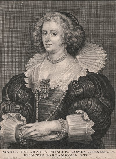 Maria dei Gratia Princeps, Comes Arenbergiæ, Princeps Barbansonia ecc. da Paulus Pontius