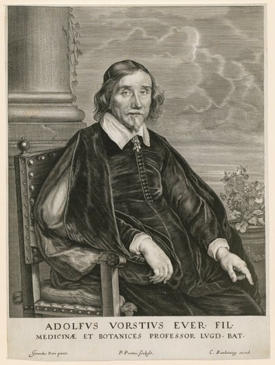 Ritratto di Adolph Vorst, professore a Leida da Paulus Pontius