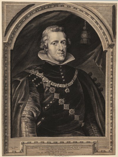 Ritratto di Filippo IV, re di Spagna da Paulus Pontius