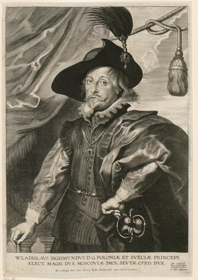 Ritratto di Ladislao IV Vasa, principe di Polonia e Svezia da Paulus Pontius