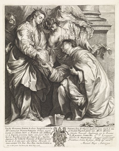 Visione di San Hermann Giuseppe (versione b) da Paulus Pontius
