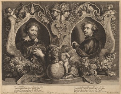 Rubens e van Dyck, un doppio ritratto da Paulus Pontius, after Sir Anthony van Dyck and Erasmus Quellinus II