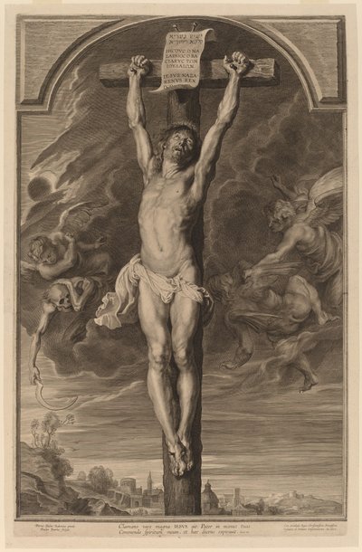 Cristo sulla croce da Paulus Pontius, after Sir Peter Paul Rubens